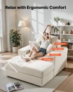 Šezlongas 1115 mm, modulinė sofa be atramų - Image 2