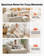 Šezlongas 1115 mm, modulinė sofa be atramų - Image 6