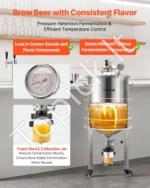 Nerūdijančio plieno koninis fermentatorius (60 L / 16 galonų) alaus ir vyno gamybai - Image 2
