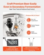 Nerūdijančio plieno koninis fermentatorius (60 L / 16 galonų) alaus ir vyno gamybai - Image 3