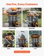 Nešiojama malkinė raketa-krosnelė (camping rocket stove) su dvigubomis durelėmis, 7,31 kg - Image 6