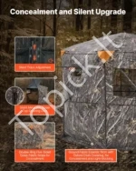 Nešiojama permatoma medžioklės palapinė-slėptuvė 6–7 asmenims - Image 3