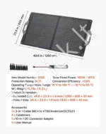 Sulankstomas saulės modulis 100 W, nešiojamas saulės įkroviklis, 24 % efektyvumas - Image 7