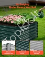 Pakelta sodo lysvė 203 x 102 x 46 cm, cinkuoto metalo daržas daržovėms ir gėlėms sode bei kieme - Image 3