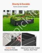 Pakelta sodo lysvė 2032 x 1016 x 470  mm, cinkuoto metalo daržas daržovėms ir gėlėms sode bei kieme - Image 3