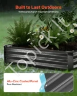 Pakeltos sodo lysvės 2 vnt. 240 x 120 cm, cinkuoto metalo daržas daržovėms ir gėlėms sode bei kieme - Image 5