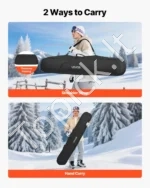 Paminkštintas snieglenčių ir slidžių krepšys kelionėms, iki 165 cm  - Image 4