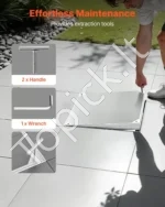 Paslėptas kanalizacijos šulinio dangtis su rėmu 500 x 500 mm, aliuminio lydinio revizinis dangtis kiemui ir vejai - Image 5