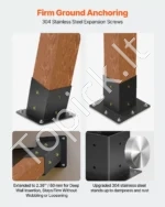 Pergolių tvirtinimo detalių rinkinys 92 x 92 mm medinėms sijoms su kampiniais laikikliais ir stulpų atramomis - Image 6