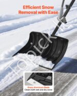 Platus sniego kastuvas 45,5 cm su ergonomiška D formos rankena - Image 2
