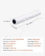 Plotterio popieriaus rulonai 60,9 cm x 45,7 m 80 gsm CAD brėžiniams 2 vnt. - Image 7