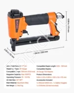 Pneumatinis segtuvas 20 gauge T50 baldų apmušimui ir medžio apdirbimui - Image 7
