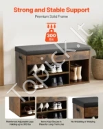 Batų suoliukas su paslėpta daiktadėže 805 x 305 x 445 mm - Image 3