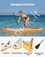 Pripučiamas irklentės rinkinys SUP 3,05 m x 84 cm (storis 15 cm) - Image 4