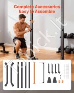 Nešiojamas prisitraukimų skersinis su 150 kg keliamąja galia, laisvai pastatomas - Image 6