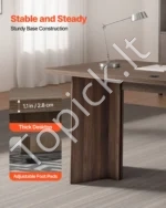 Vadovo rašomasis stalas (160 cm ilgio) 160 x 80 x 76 cm - Image 4