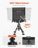 Reguliuojama sulankstoma medžioklės kėdė su 360 laipsnių besisukančia sėdyne ir reguliuojamomis kojomis 570 x 500 x 880–1080 mm - Image 3