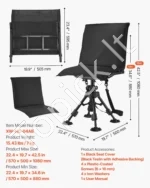 Reguliuojama sulankstoma medžioklės kėdė su 360 laipsnių besisukančiu sėdyne 570 x 500 x 880–1080 mm - Image 7
