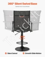 Reguliuojama sulankstoma medžioklės kėdė su porankiais ir sulankstoma viršutine sėdyne 540 x 500 x 1030 mm - Image 3