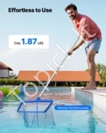 Reguliuojamas teleskopinis baseino valymo kotas 1–3.6 m iš aliuminio lydinio su ilginamuoju vamzdžiu - Image 6