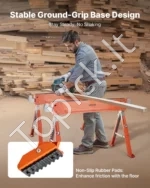 Reguliuojamo aukščio sulankstomi darbiniai ožiai 2 vnt. – tvirtas 816 kg talpos suoliukas medienos apdirbimui 1085 x 551–698 x 643–820 mm - Image 5