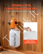 Sieninė dulkių surinkimo sistema 1HP – galingas 950 m3/h medžio apdirbimo dulkių nusiurbimas - Image 4