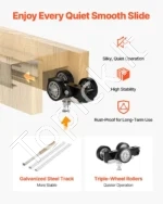 Sienoje paslėptų durų rėmo komplektas – 61–76,2 cm pločio ir 203,2 cm aukščio durų sistema su švelnaus uždarymo mechanizmu - Image 4