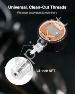 Skaitmeninis hidraulinis slėgio matuoklis 0–700 bar (0–10000 PSI), su nerūdijančio plieno korpusu ir NPT jungtimi - Image 4