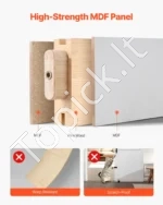 Slankiojančio tvarto tipo durys su furnitūros rinkiniu 914 x 2134 mm (MDF plokštė) - Image 3