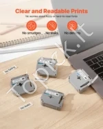 Spausdintuvo juostelė 4 vienetų rinkinys 12 mm juoda ant baltos spausdintuvo kasetė - Image 2