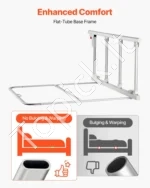 Sulankstomas lovos turėklas senjorams 970 x 805 x 445 mm apsauginė rankena su dirželiu - Image 4