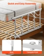 Sulankstomas lovos turėklas senjorams apsauginė rankena su dirželiu 1220 x 805 x 445 mm - Image 5