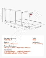 Sulankstomas lovos turėklas senjorams apsauginė rankena su dirželiu 1220 x 805 x 445 mm - Image 7