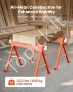 Sulankstomi darbiniai ožiai 2 vnt. – tvirtas 600 kg talpos suoliukas medienos apdirbimui 1085 x 550 x 730 mm - Image 3