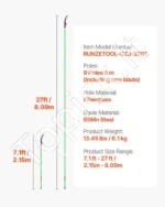 Teleskopinis medžių genėtuvas 118–809 cm rankinis pjūklas šakoms 65Mn plienas - Image 6