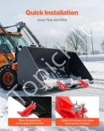 Traktoriaus kaušo apsaugos 2 vnt., raudoni kaušo krašto saugikliai - Image 5