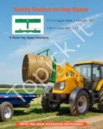 Traktoriaus padėklų šakės 1065 mm su 1814 kg keliamąja galia - Image 4