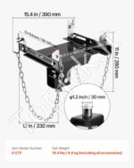 Transmisijos keltuvo adapteris 500 kg (1100 lbs, su reguliuojamu balnu) - Image 3