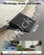 Tvirtas guminis nuvažiavimo rampų komplektas 2 vnt. su 3.175 tonų keliamąja galia ir 17.8 cm pakilimo aukščiu - Image 3