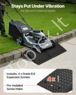 Tvirtas guminis nuvažiavimo rampų komplektas 2 vnt. su 3.175 tonų keliamąja galia ir 17.8 cm pakilimo aukščiu - Image 5