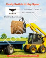 Universalus mini krautuvo padėklų šakių rėmas 115 cm su 1814 kg keliamąja galia - Image 4
