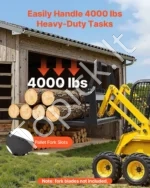 Universalus mini krautuvo padėklų šakių rėmas 115 cm su 1814 kg keliamąja galia - Image 2