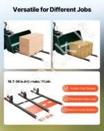 Užkabinamos padėklų šakės traktoriui 907 kg su stabilizavimo strypu ir 149 cm bendru ilgiu - Image 4