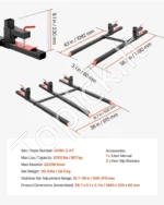 Užkabinamos padėklų šakės traktoriui 907 kg su stabilizavimo strypu ir 149 cm bendru ilgiu - Image 7