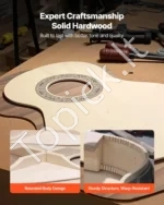 Vaikiška klasikinė medinė gitara pradedantiesiems 780 mm (Natūrali) - Image 4