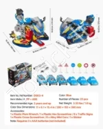 Vaikiškas motociklo variklio ir mechaniko rinkinys su priedais vaikams ( konstruktorius ) - Image 7