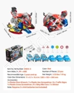 Vaikiškas motociklo variklio ir mechaniko rinkinys su priedais ( konstruktorius ) - Image 7