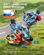Vaikiškas motociklo variklio ir mechaniko rinkinys su priedais vaikams ( konstruktorius ) - Image 2