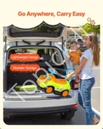 Vaikiškas paspiriamas automobilis (3-in-1 ride-on push car) su apsauginiais turėklais, 83 x 42 x 88 cm - Image 5