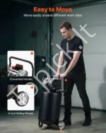 Vertikalus bealyvis oro kompresorius 50 l, 1500 W su ratukais ir 8 bar slėgiu - Image 4